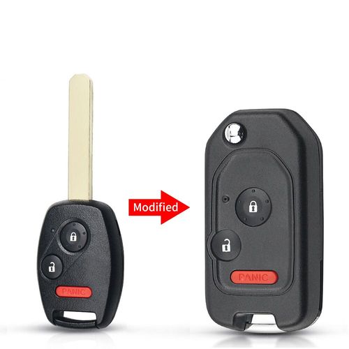 Ellyyou-Coque De Clé De Voiture À Distance Modifiée Pour Honda Accord,2 Boutons,3/4 Boutons,Civic 2006-2011,Crv - 3 Buttons-D