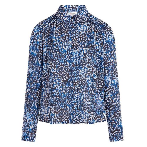 Chemise Manches Longues Morgan Carra.F Multicolor Bleu Moyen