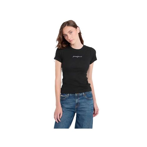 T Shirt Guess G Triangle Femme Noir