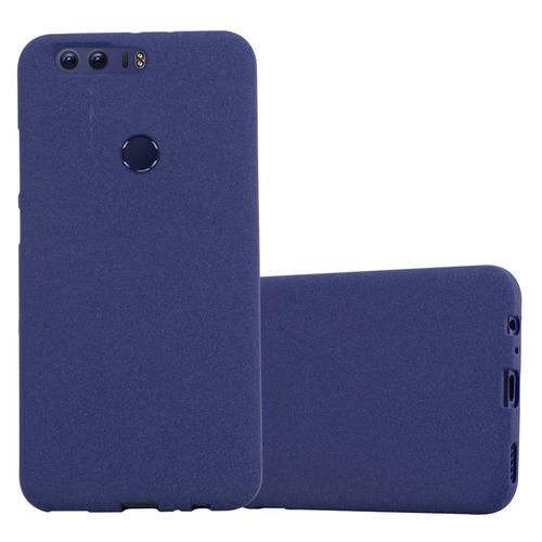 Coque Pour Honor 8 / 8 Premium En Frost Bleu Foncé Housse De Protection Étui En Silicone Tpu Flexible