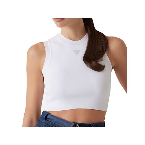 Débardeur Guess Mini Triangle Femme Blanc