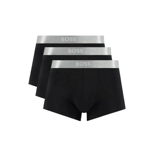 Boxer Boss Pack X3 Mettalic Homme Noir