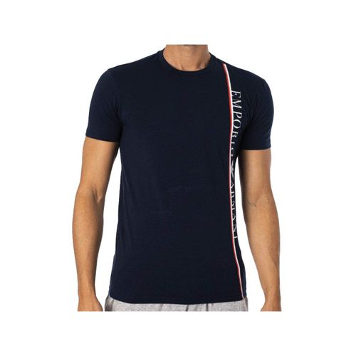 T Shirt Emporio Armani Original Logo Homme Bleu