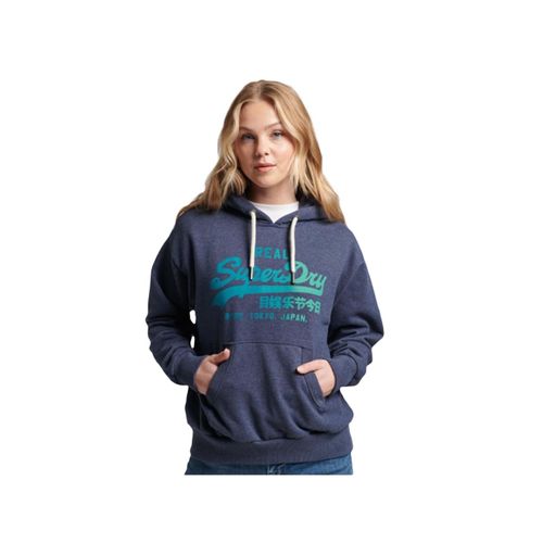 Sweat Superdry Vintage Femme Bleu
