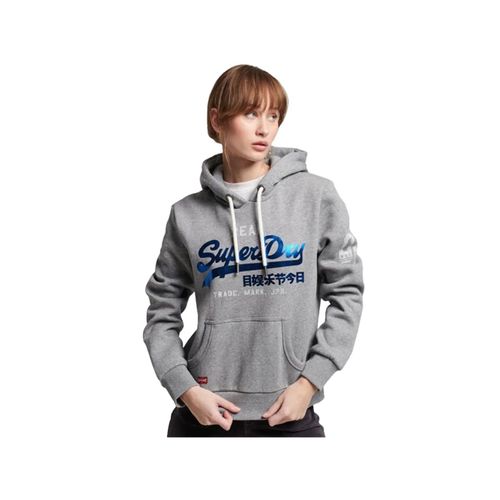 Sweat Superdry Vintage Femme Gris