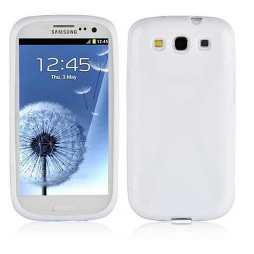 Cadorabo Housse Compatible Avec Samsung Galaxy S3 / S3 Neo En Blanc Magnésium - Étui De Protection En Silicone Tpu Flexible