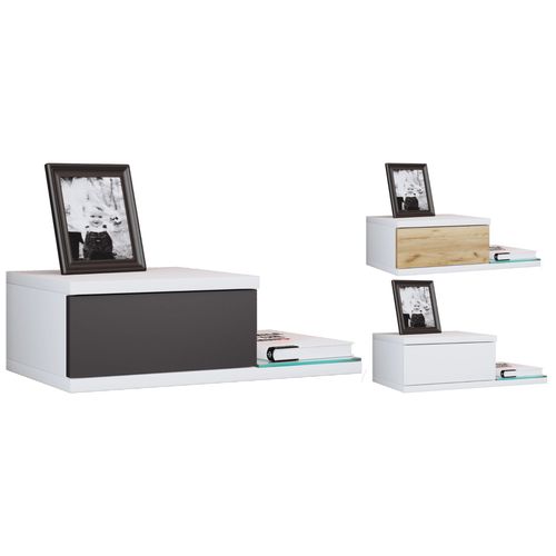 Vcm Tiroir Mural En Bois Table De Chevet Murale Tiroir Console Table De Chevet Konsila M