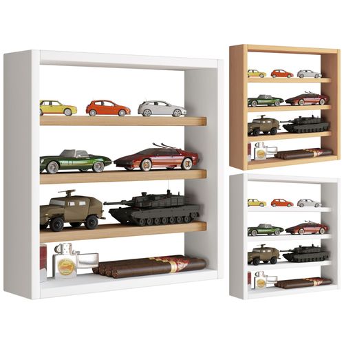 Vcm Étagère Murale En Bois Tableau Mural Vitrine De Collection Décoration Collectionneur Vitrine Osado S
