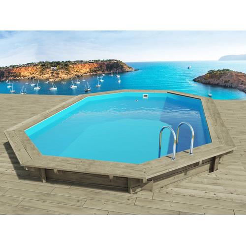 Piscine bois " Miami 145 " - 4.86 x 3.36 x 1.45 m