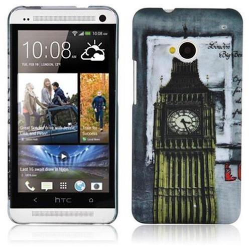 Cadorabo Housse Compatible Avec Htc One M7 Avec Impression London - Big Ben - Hard Case Étui De Protection Au Design Tendance