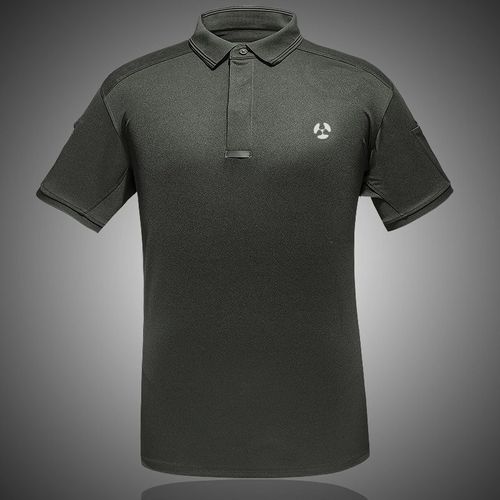 T-Shirt Polo À Col Reversible Pour Hommes Séchage Rapide Pour Activités Extérieures Vêtements De Sport Absorbant La Sueur Couleur Vert Taille S