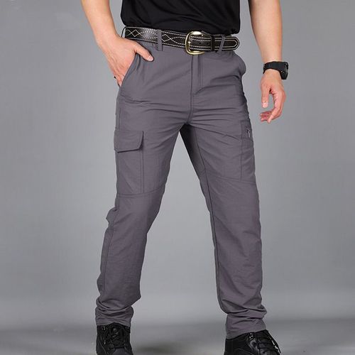 Pantalon De Séchage Rapide Pour Homme Grande Taille Légère Et Imperméable Pour Le Sport Et La Montagne Couleur Gris Taille S