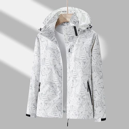 Veste De Chasse En Plein Air Épais Pour Hommes Et Femmes Vêtement De Sport De Couple Pour Montagne En Couleur Beige Et Blanc Taille M