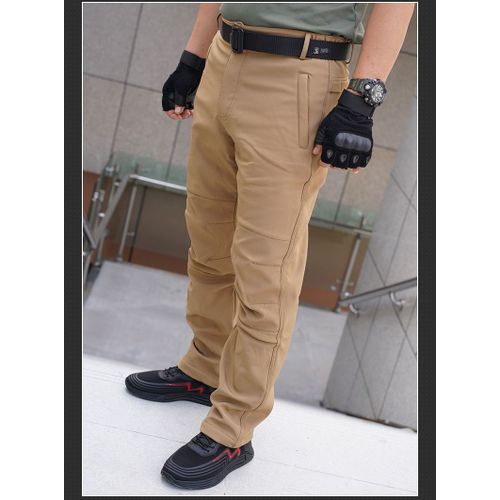 Pantalon Tactique D'extérieur Pour Hommes En Doublure Polaire Imperméable Anti-Vent Pour Ski Et Escalade Grande Taille