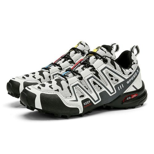 Chaussures De Randonnée Pour Hommes 2022 Nouveau Modèle Uni-Européen Grande Taille Légères Et Polyvalentes Pour Sports De Plein Air Couleur 905 Gris Clair Camouflage Taille 39