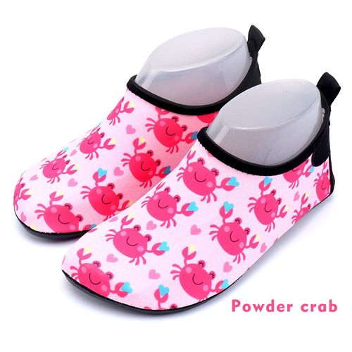 Chaussures De Plage Pour Enfants Beachshoes Nouveau Modèle Chaussures De Plongée En Eau Rouge Anti-Coupe Anti-Dérapant Pour Femmes Chaussures De Natation Couleur : Crabe Rose Taille : 22-23 Code 11.5-12.5cm