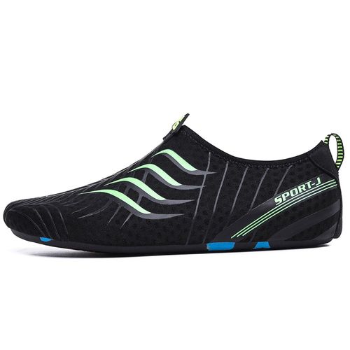 Chaussures De Fitness Pour Hommes En Plein Air Et Pour Couples Chaussures De Sport Pour La Maison Couleur Noir Vert Taille 36/37