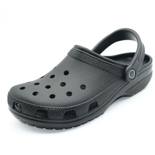 Chaussures De Plage Pour Hommes 2024 À La Mode Chaussures De Jardin Européen Et Américain Chaussures De Tête Couvertes Du Sud-Est Asiatique Chaussures De Tunnel Pour Homme Noir Taille M4=35/36