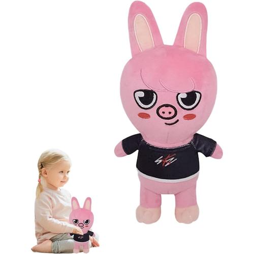 Stray Kids Peluche,Mignon Peluche Skzoo Stray Kids,25cm Stray Kids Jouets Peluche,Stray Kids Personnages Dessins Poupée Peluche,S'applique Animal Peluche De Jeu Enfants(Cochon)