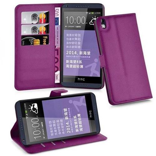 Cadorabo Housse Compatible Avec Htc Desire 816 En Orchidée Violets - Étui De Protection Avec Fermeture Magnétique, Fonction De Support Et Compartiment Pour Carte