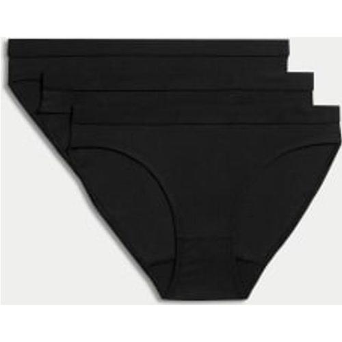 Lot De 3 Culottes En Coton Extensible (Du 6 Au 16 Ans) - Noir