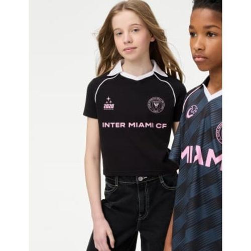 T-Shirt En Coton À Motif Inter Miami Mls (Du 6 Au 16 Ans) - Noir