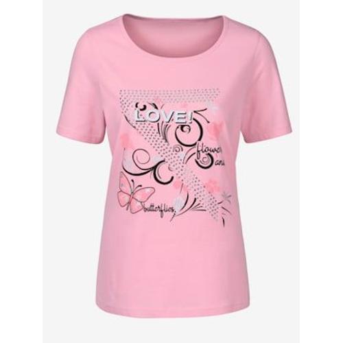 T-Shirt Femme Imprimé Tendance Jeune - - Rose