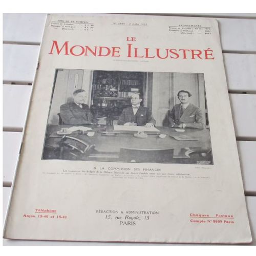 Le Monde Illustré N°3889 Du 2/7/1932-Inauguration De La Maison Du Jeune Homme-Nouvelle Gare De Versailles Chantiers-Rue Musée À Brême-Exposition Edouard Manet Au Musée De L'orangerie-Le Sahara-Etc...