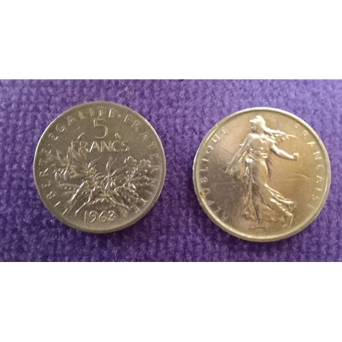 Pièce Ancienne: 5 Francs Argent 1963. Prix 500 € Très Bon État