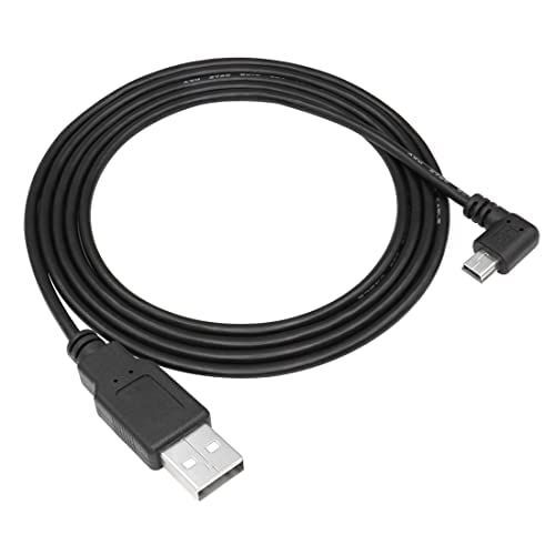 90 Degrés Mini Câble Usb 4.9ft Usb A À Angle Droit Mini Câble Usb De Données De Charge Et De Synchronisation Pour Garmin Nuvi Gps Car Dash Cam Dvr Backup Camera Camcorder[X2866]
