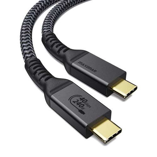 Onar Câble Usb4 Certifié Avec Câble Thunderbolt 4,Câble De Charge 240W Câble De Données 40Gbps,8K@60Hz 4K120Hz Hdr,Pd3.1,Câble Usb C Vers Usb C,Compatible Avec Macbook,Ssd,Moniteur,Hub,Dock,[X712]