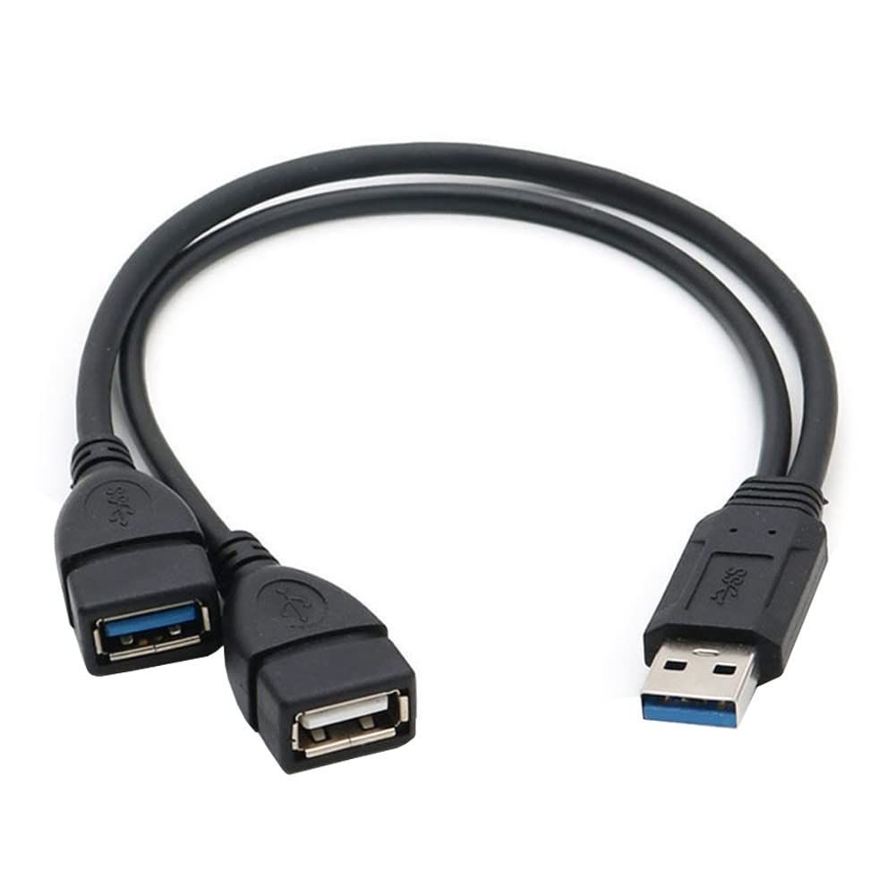 Adaptateur Usb 3.0 Vers 2*Usb Femelle, Usb Mâle Vers Usb 3.0 Femell...