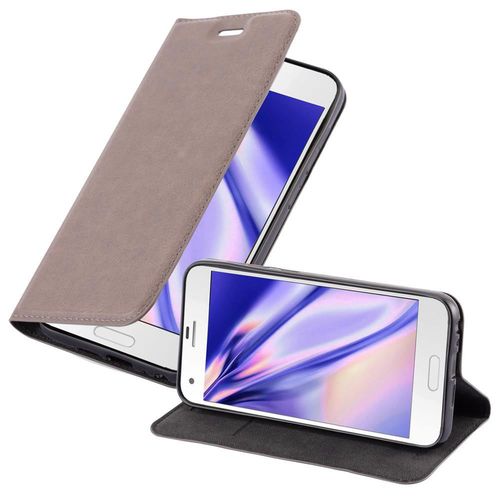Cadorabo Housse Compatible Avec Htc One A9s En Marron Café - Étui De Protection Avec Fermeture Magnétique, Fonction De Support Et Compartiment Pour Carte