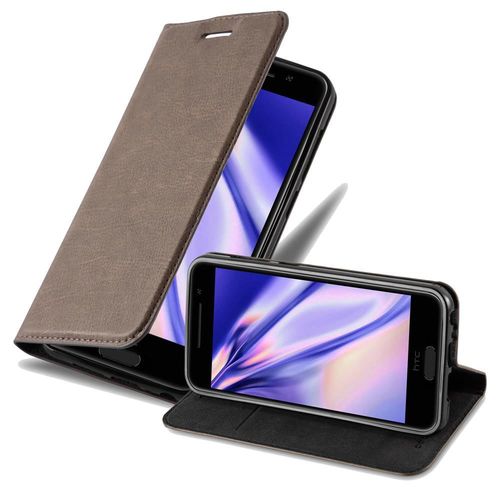 Cadorabo Housse Compatible Avec Htc One A9 En Marron Café - Étui De Protection Avec Fermeture Magnétique, Fonction De Support Et Compartiment Pour Carte