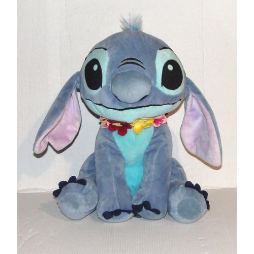 Peluche Stitch Disney Collier De Fleurs Hawai 27 Cm Nicotoy