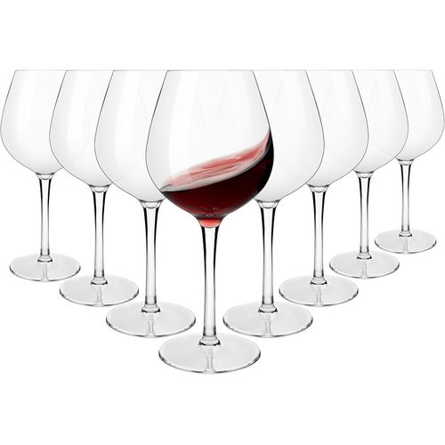 Incassable Verres À Vin Rouge De Bordeau 480ml, Tritan-Plastique Grand Verres À Vins Pour Mariage Et Fête, Lave-Vaisselle Garanti, Lot De 8