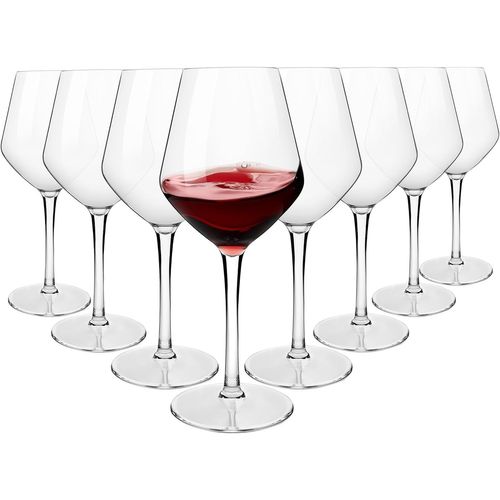 Incassable Verres À Vin Rouge De Bordeaux 425ml, Tritan-Plastique Grand Verres À Vins Pour Mariage Et Fête, Lave-Vaisselle Garanti, Lot De 8
