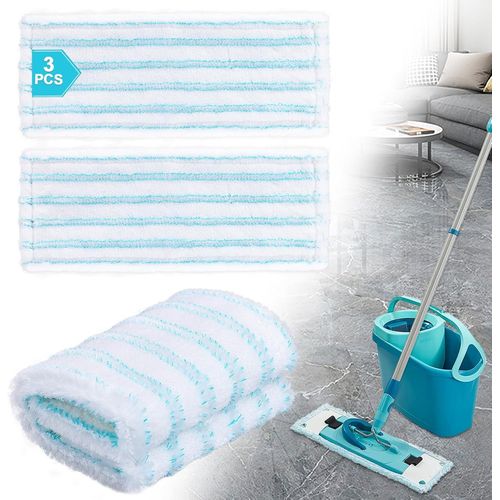 Lot de 3 serpillères de Rechange compatibles avec Clean Twist M Ergo Micro Duo,moppe Compatible serpillière,serpillères de Rechange en Microfibre pour Tous Les sols.[W164]