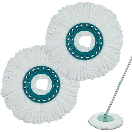 Lot de 2 têtes de balai de rechange compatibles avec Clean Twist Mop Ergo Repo to pour balai en microfibre de rechange Bonne absorption Convient à tous les types de sols.[W385]