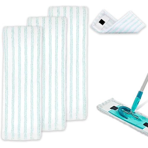 Clean Twist M Ergo Micro Duo Floor Mop Lot de 3 serpillères 37 x 15 cm pour une forte décontamination,tous les sols.[W603]