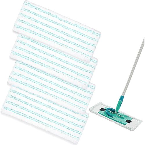 4 Pièces Serpillères de Rechange Kit,38x16cm Vadrouilles à Sol Housses de Rechange en Microfibre Clean Twist M Ergo Micro Duo pour Forte Décontamination,Tous Les Sols.[W212]