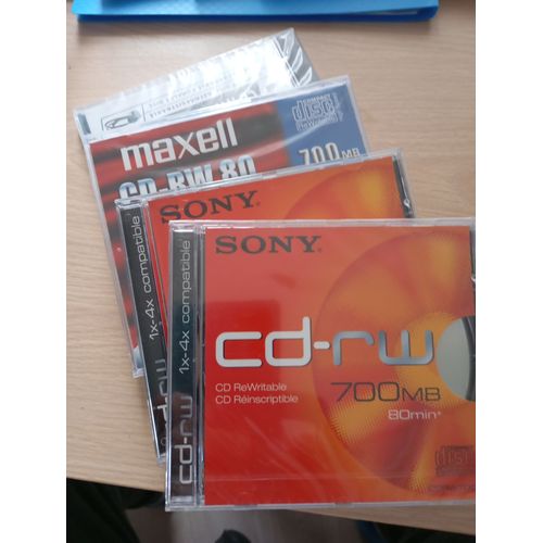 Lot de CD RW et DWD RW vierges