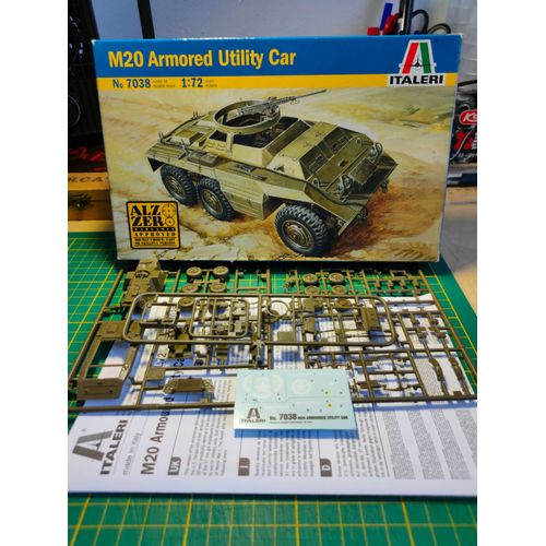 Maquette Italeri 1/72 : M20 Armored Utility Car ( Rare )-Italeri