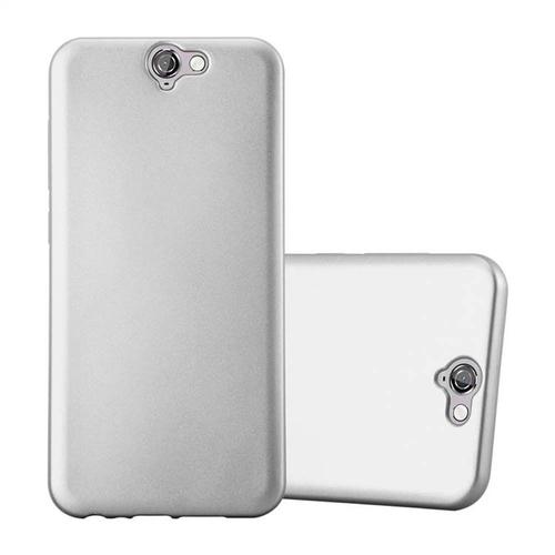 Cadorabo Housse Compatible Avec Htc One A9 En Metallic Argent - Étui De Protection En Silicone Tpu Flexible