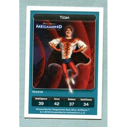 Carte Dreamworks - " Megamind " - Réf 157 - Titan - 2010