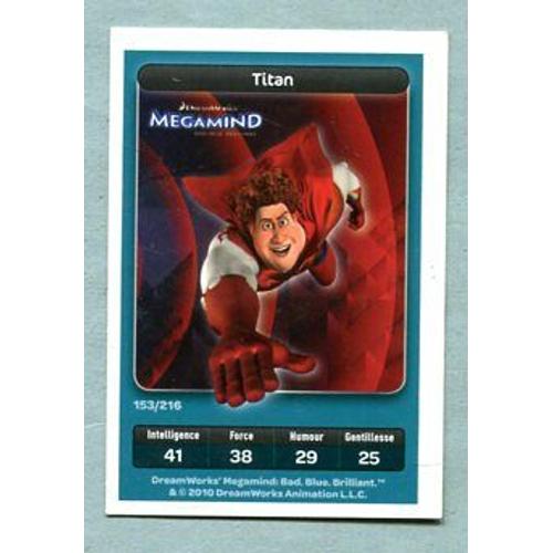 Carte Dreamworks - " Megamind " - Réf 153 - Titan - 2010