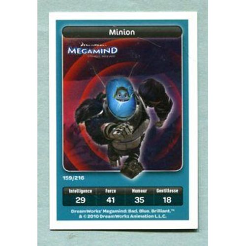 Carte Dreamworks - " Megamind " - Réf 159 - Minion - 2010