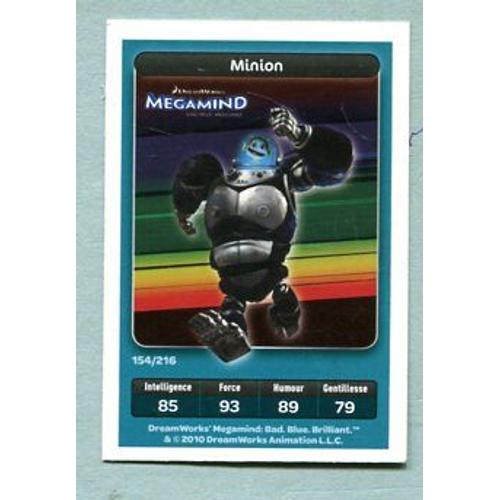 Carte Dreamworks - " Megamind " - Réf 154 - Minion - 2010