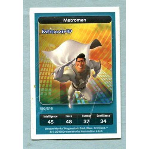 Carte Dreamworks - " Megamind " - Réf 150 - Metroman - 2010