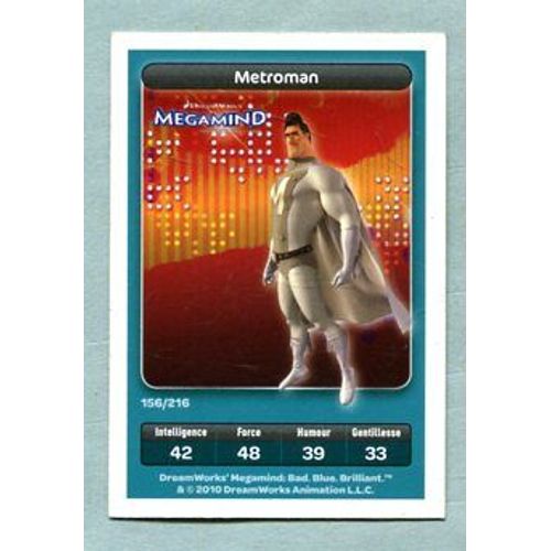 Carte Dreamworks - " Megamind " - Réf 156 - Metroman - 2010